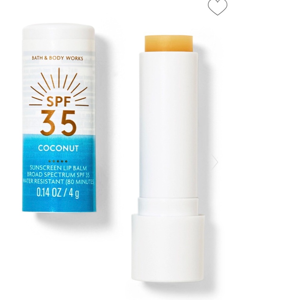 Bath And Body Works Coconut SPF 35 Lip Balm NWT